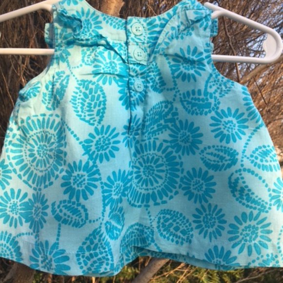 Adorable, Old Navy, NWOT, Flowered shirt, with Lilac NWOT Yoga pants. 3-6 mths - Picture 5 of 8